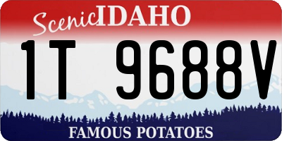ID license plate 1T9688V