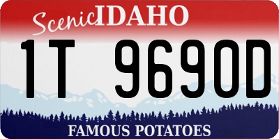 ID license plate 1T9690D