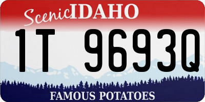 ID license plate 1T9693Q