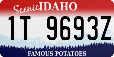 ID license plate 1T9693Z