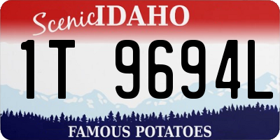 ID license plate 1T9694L