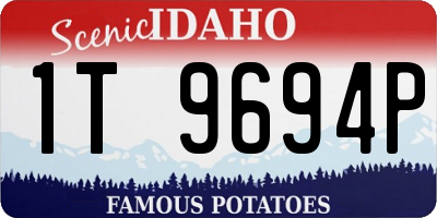 ID license plate 1T9694P