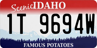 ID license plate 1T9694W