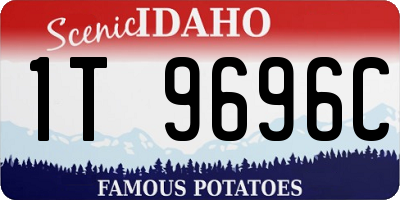 ID license plate 1T9696C