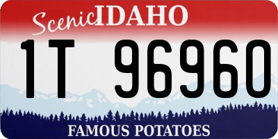 ID license plate 1T9696O