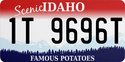 ID license plate 1T9696T