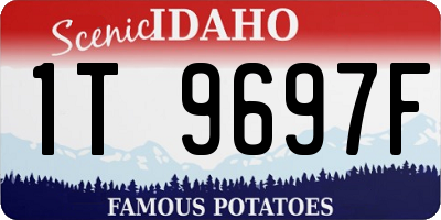 ID license plate 1T9697F