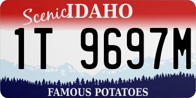 ID license plate 1T9697M