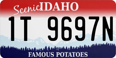 ID license plate 1T9697N