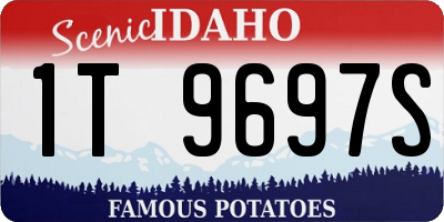 ID license plate 1T9697S