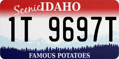 ID license plate 1T9697T
