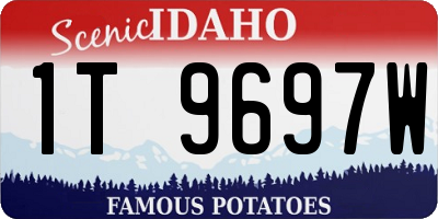ID license plate 1T9697W
