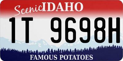ID license plate 1T9698H
