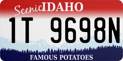 ID license plate 1T9698N
