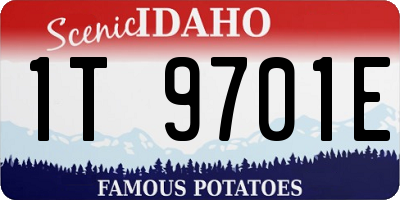 ID license plate 1T9701E