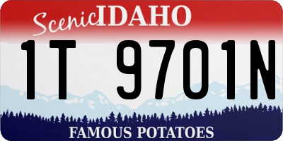 ID license plate 1T9701N