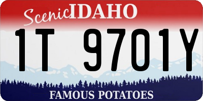 ID license plate 1T9701Y