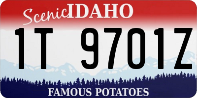 ID license plate 1T9701Z