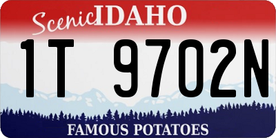 ID license plate 1T9702N