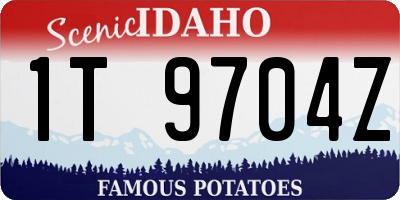 ID license plate 1T9704Z