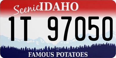 ID license plate 1T9705O