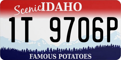ID license plate 1T9706P