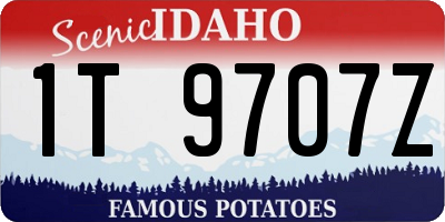 ID license plate 1T9707Z