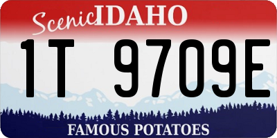 ID license plate 1T9709E