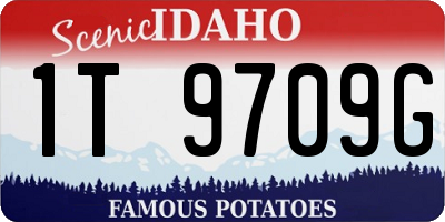 ID license plate 1T9709G