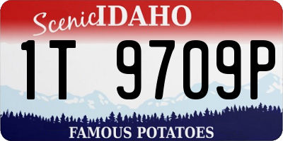 ID license plate 1T9709P