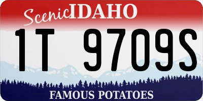 ID license plate 1T9709S