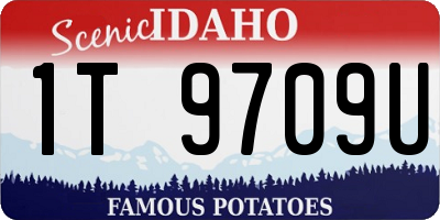 ID license plate 1T9709U