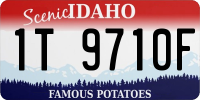 ID license plate 1T9710F