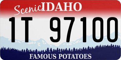 ID license plate 1T9710O