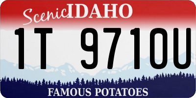 ID license plate 1T9710U