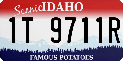 ID license plate 1T9711R