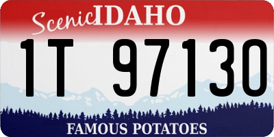 ID license plate 1T9713O