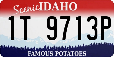 ID license plate 1T9713P