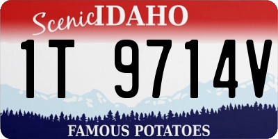 ID license plate 1T9714V