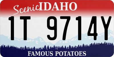 ID license plate 1T9714Y