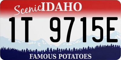 ID license plate 1T9715E