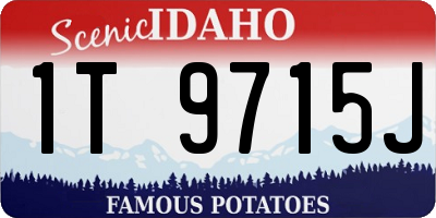 ID license plate 1T9715J
