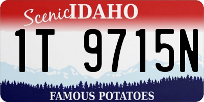 ID license plate 1T9715N