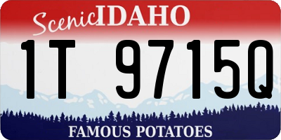 ID license plate 1T9715Q