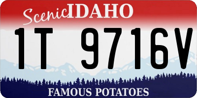 ID license plate 1T9716V