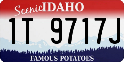 ID license plate 1T9717J