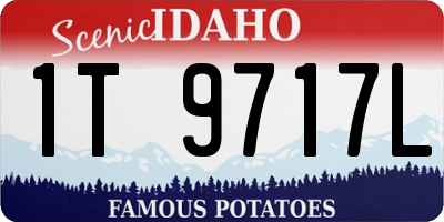 ID license plate 1T9717L