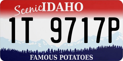 ID license plate 1T9717P
