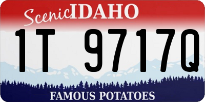 ID license plate 1T9717Q