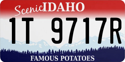 ID license plate 1T9717R